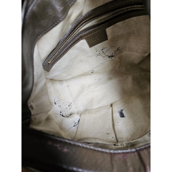 Gucci Metallic Monogram Heart Bit Hobo Bag - Picture 14 of 15